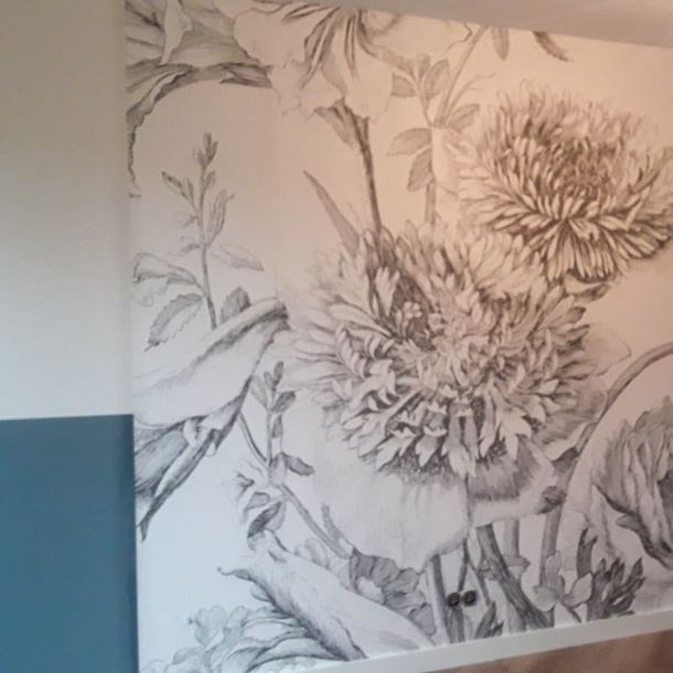 Behangvlak op muur
